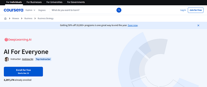 Andrew Ng 的 AI For Everyone